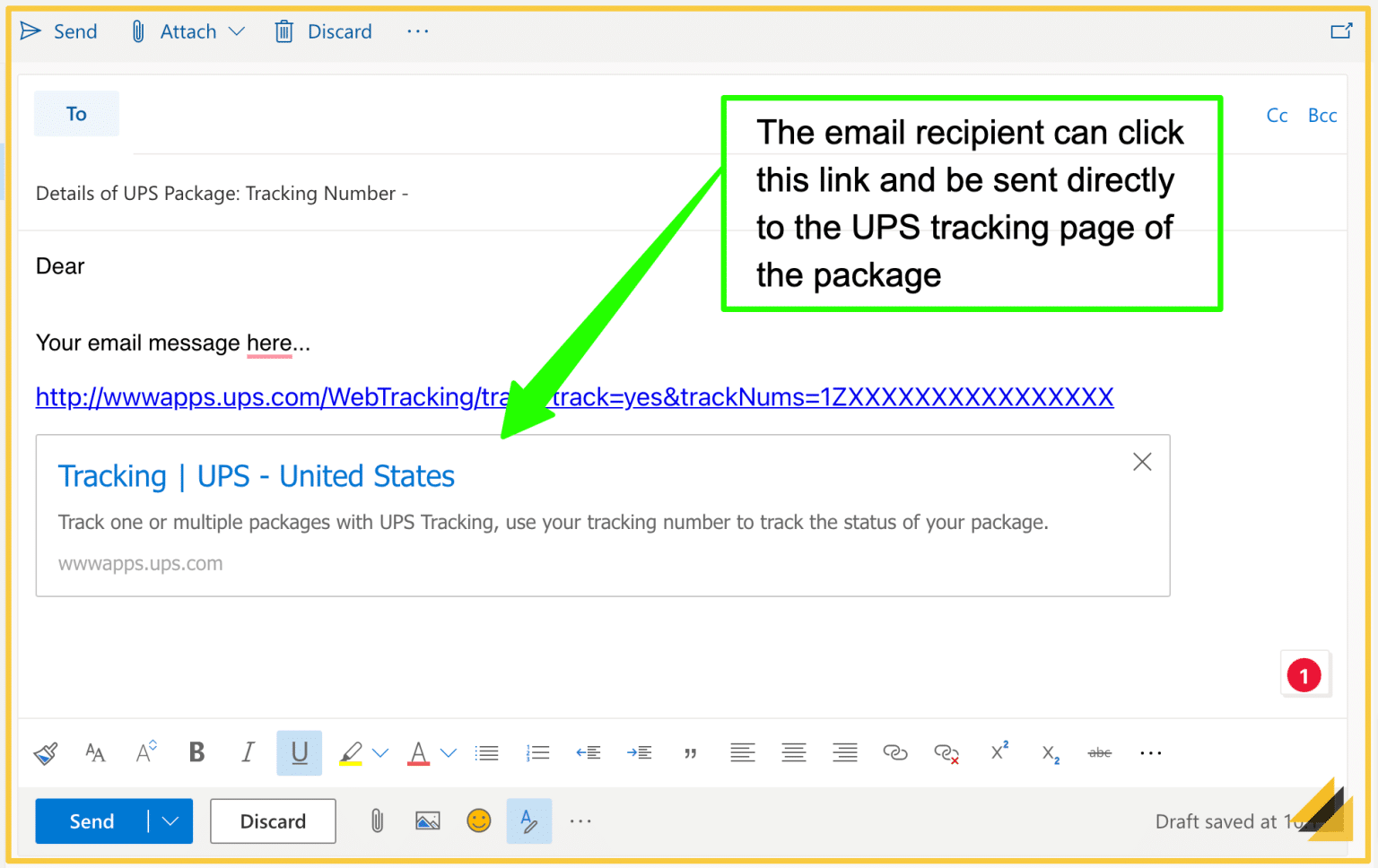 How to Add Clickable UPS Tracking Numbers to Emails - MAILBOX MASTER